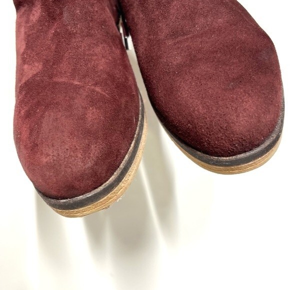 Alberto Fermani Burgundy Suede Ankle Boots 39 - Picture 6 of 10